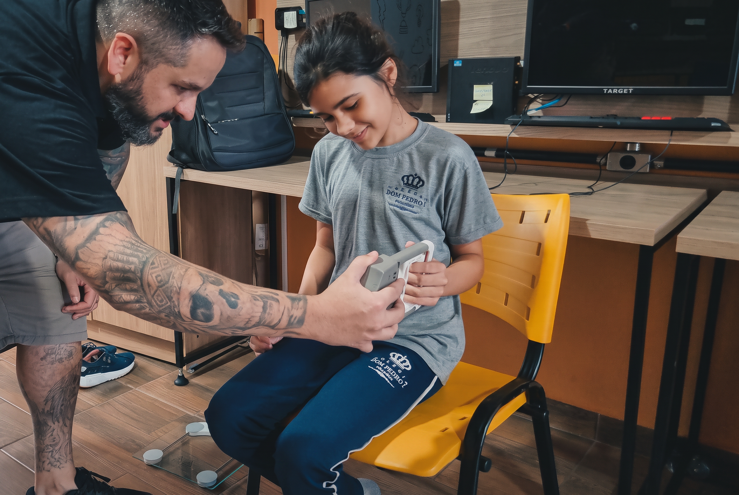 Avaliação física de aluno em colégio 4